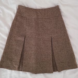 High waist pleats skirt